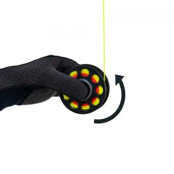 Preview: Spool 30 m mit Spinner und Edelstahl-Doppelender (100 mm)