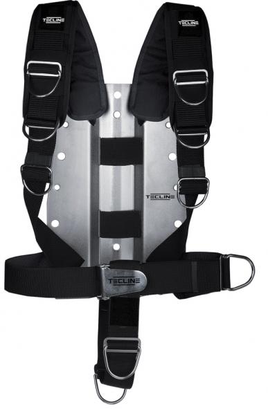 Harness Tecline Komfort (einstellbar) mit 3 mm Edelstahl-Backplate (ohne Logo)